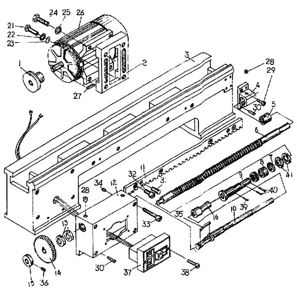 Креслення станини токарного верстата SPA-500 SPA-500 Креслення станини токарного верстата